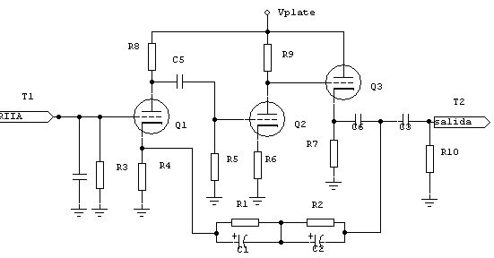 Preamplificador RIIA a v&aacute;lvulas
